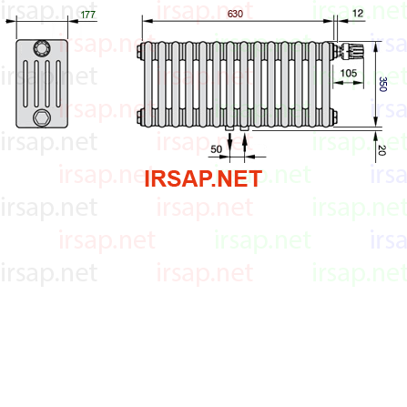 Радиатор IRSAP Tesi 50350/14 T52 CL 01